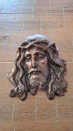 Messing bronzen Jezus hoofd, Antiek en Kunst, Ophalen of Verzenden