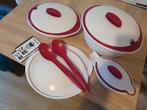 Tupperware Iso Duo serveerschalen set, Ophalen of Verzenden, Zo goed als nieuw, Wit, Bak of Kom