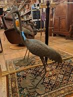 Bronzen kraanvogel erg mooi en een puntgaaf beeld 90 cm hoog, Ophalen of Verzenden
