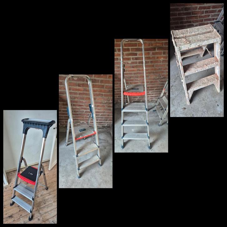 4 trappen Altrex Huishoudtrappen - Diverse Modellen, Doe-het-zelf en Verbouw, Ladders en Trappen, Trap, Minder dan 2 meter, Opvouwbaar of Inschuifbaar