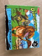 Grote Vloerpuzzel Dinosaurussen - 48 Stukjes, Ophalen of Verzenden, 10 tot 50 stukjes, Zo goed als nieuw, 2 tot 4 jaar