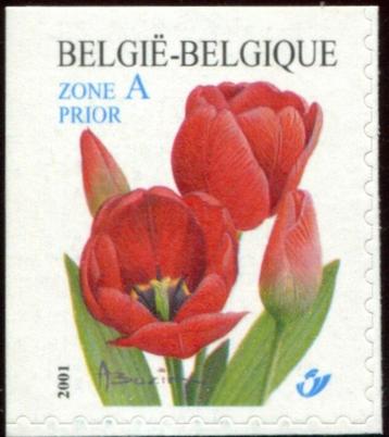 3047b - uitgiftejaar 2001 - rode tulp - postfris XXX beschikbaar voor biedingen