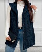 Vest Norah Blauw (44 tm 52), Kleding | Dames, Grote Maten, Verzenden, Nieuw, Blauw, Trui of Vest