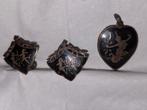 Vintage Siam Sterling Set - Oorbellen & Hanger, Ophalen of Verzenden, Zilver, Zilver