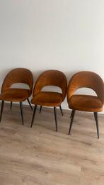 6x Eetkamerstoel Novi Karwei Cognac, Huis en Inrichting, Stoelen, Ophalen, Gebruikt, Stof, Vijf, Zes of meer stoelen