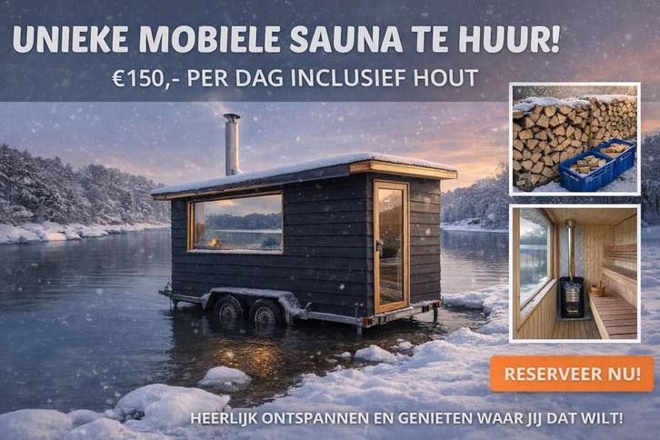 Mobiele Sauna te Huur - Ontspan waar je wilt!, Huis en Inrichting, Woonaccessoires | Thermometers, Nieuw, Ophalen