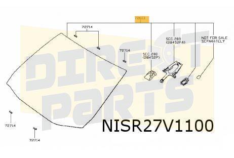 Nissan Micra (4/17-) voorruit (Acenta/P/Tekna) Origineel! 72, Auto-onderdelen, Ruiten en Toebehoren, Nissan, Nieuw, Ophalen of Verzenden
