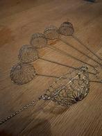 6 Vintage Fonduenetjes voor Vis, Ophalen of Verzenden, Gebruikt