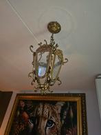 Victoriaanse lampen set met spiegel & marmer plank, Ophalen of Verzenden, Gebruikt, Glas, Victoriaans