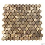 Reflections Hexagon Mozaïek Gold 23mm, Overige materialen, Wandtegels, Nieuw, Ophalen of Verzenden