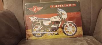 Blikken Bord Zündapp KS 80 WC - 20x30 cm beschikbaar voor biedingen