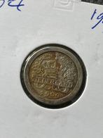 Ronde stuiver 1909, Ophalen of Verzenden, Koningin Wilhelmina, 5 cent, Losse munt