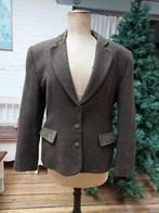 Engelse vintage stijl wollen blazer khaki maat 40, Maat 38/40 (M), Kostuum of Pak, Ophalen of Verzenden, Gedragen