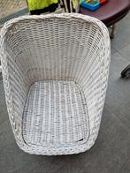 Rieten stoeltje, Huis en Inrichting, Stoelen, Ophalen, Gebruikt, Wit, Riet of Rotan