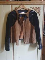 Echt Suede bikerjas BOHO leren jasje H&M stoer cowboy maat S, H&M, Bruin, Ophalen of Verzenden, Zo goed als nieuw