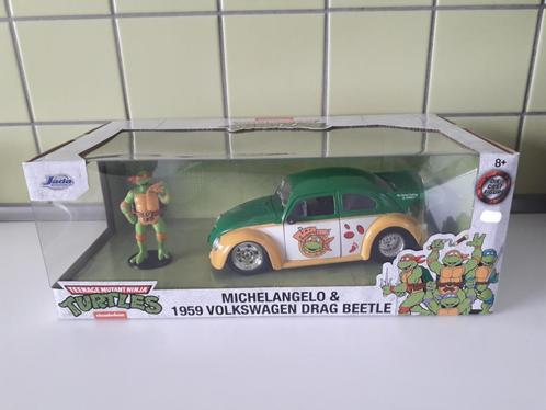 kever turtles jada volkswagen beetle, Hobby en Vrije tijd, Modelauto's | 1:24, Nieuw, Auto, Jada, Ophalen of Verzenden