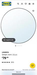 Ikea Lindbyn Spiegel 110cm - Zo Goed Als Nieuw, Huis en Inrichting, Woonaccessoires | Spiegels, Ophalen, 100 tot 150 cm, Rond