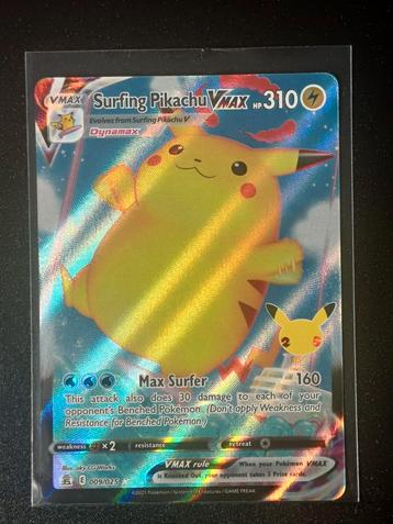 Surfing Pikachu VMAX - Celebrations - Near Mint beschikbaar voor biedingen