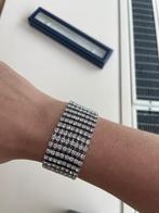 Zilveren armband met kristallen, Met kristal, Ophalen of Verzenden, Zo goed als nieuw, Zilver