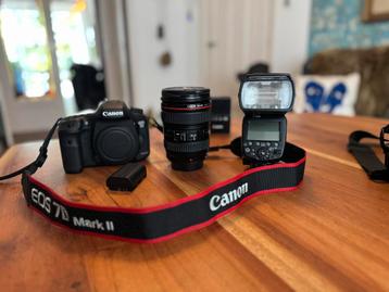 Canon EOS 7D Mark II Kit - objectief, flitser en meer! beschikbaar voor biedingen
