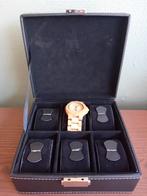 Horlogebox voor 6 horloges., Sieraden, Tassen en Uiterlijk, Overige Accessoires, Ophalen of Verzenden, Zo goed als nieuw