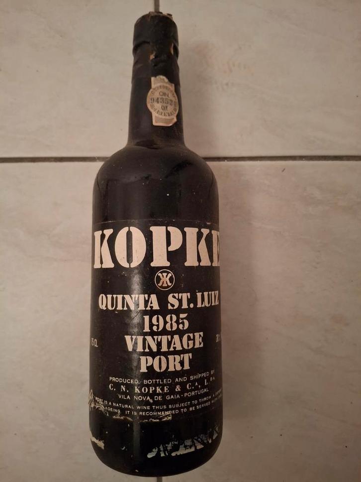 Kopke Quinta St. Luiz 1985 Vintage Port, Verzamelen, Wijnen, Gebruikt, Port, Overige gebieden, Vol, Ophalen of Verzenden
