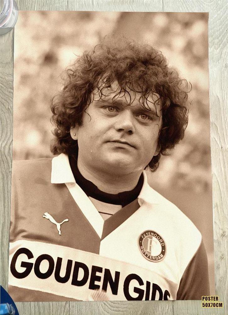 Andre Hazes in Feyenoord shirt Poster Affiche, Verzamelen, Sportartikelen en Voetbal, Nieuw, Poster, Plaatje of Sticker, Feyenoord