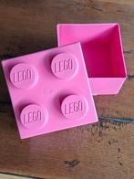 Roze broodtrommel Lego school / werk of voorraaddoosje, Ophalen of Verzenden, Zo goed als nieuw