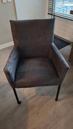 6 ZGAN Eetkamerfauteuils - Antraciet & Grijs, Ophalen, Zo goed als nieuw, Metaal, Vijf, Zes of meer stoelen