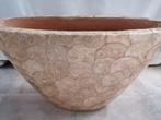 Ovale schelpen pot ErikKuster stijl goud/brons, Ophalen, Overige materialen, Binnen, Zo goed als nieuw
