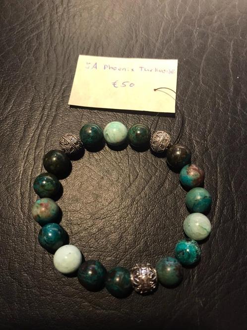 Diverse Armbanden Turquoise en zilveren kralen, Sieraden, Tassen en Uiterlijk, Armbanden, Nieuw, Zilver, Blauw, Ophalen of Verzenden