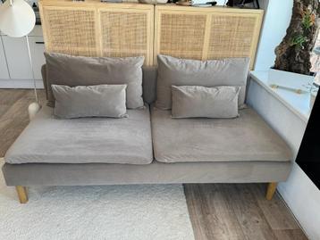 IKEA Söderhamn 3-zitselement met fluwelen Bemz hoes beschikbaar voor biedingen
