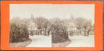 Stereofoto AMSTERDAM Vondelpark met Standeeld van Vondel 187, Natuur, Gebruikt, Verzenden, Foto