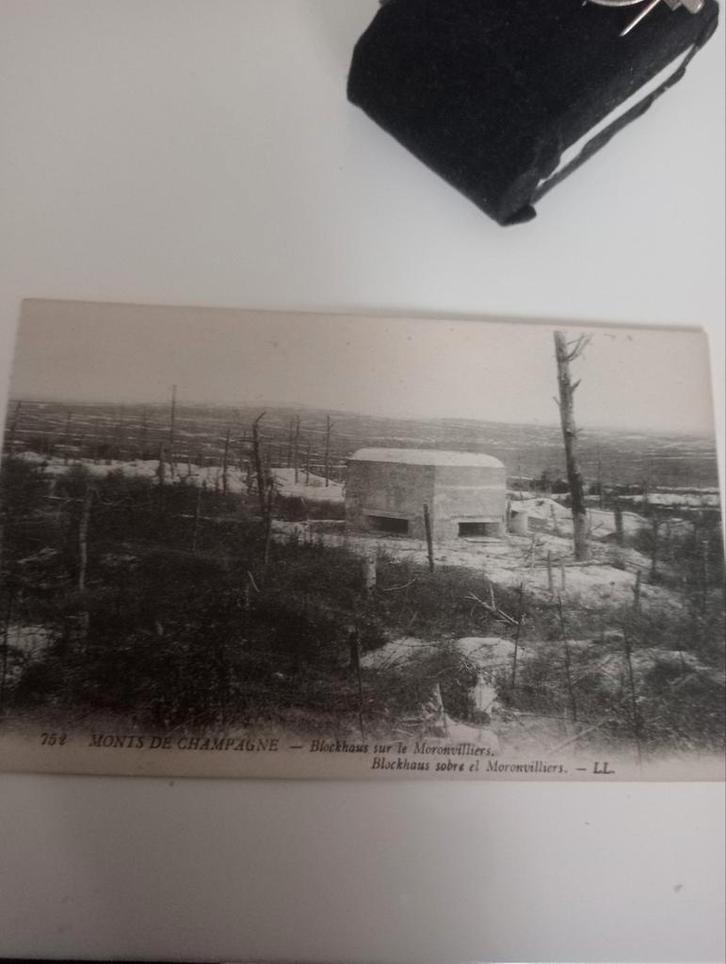 Blockhaus sur le Moronvilliers", wat een bunker of versterkt, Verzamelen, Militaria | Algemeen, Landmacht, Foto of Poster, Overige gebieden