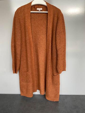 Only Carmakona lang vest - roestbruin maat 42/44 (valt ruim) beschikbaar voor biedingen