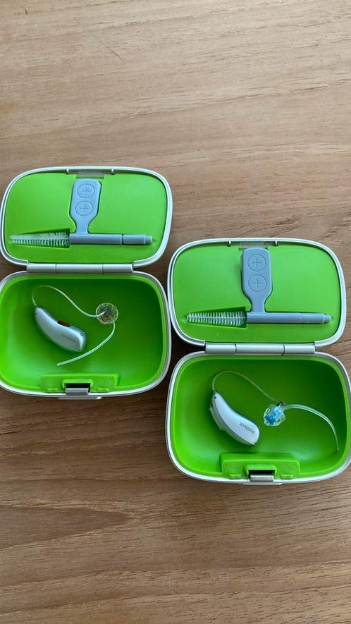 Hoortoestellen Phonak oplaadbaar met tv ontvanger, Diversen, Verpleegmiddelen, Gebruikt, Ophalen