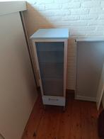 Leuk blauw vitrinekastje met glas, Huis en Inrichting, Ophalen, Glas