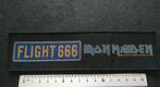 Iron Maiden Flight 666 strip patch 292 --2011--19,5 x 5 cm, Nieuw, Kleding, Verzenden