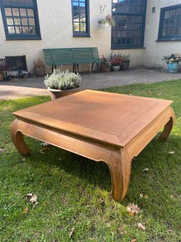 Teakhouten Salontafel 110x110cm - Indonesisch beschikbaar voor biedingen