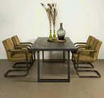 Eettafel Ultimo Live Edge Acacia 160x90x78, Huis en Inrichting, Tafels | Eettafels, 200 cm of meer, Zo goed als nieuw, Vijf personen of meer