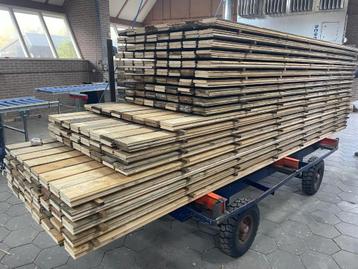 1.000+ m² Reclaimed Vuren vloerdelen / dakbeschot / planken 