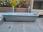 Bloembak zink hangbak, Ophalen, Gebruikt, Minder dan 60 cm, Rond