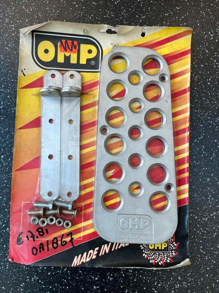 OMP Voetplaat - Klassiek Rally/Race Onderdeel, Auto diversen, Autosport-onderdelen, Nieuw, Ophalen of Verzenden