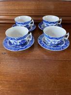 4 kop en schotels Duchess Old Blue, Huis en Inrichting, Keuken | Servies, Gebruikt, Ophalen of Verzenden, Overige stijlen, Kop(pen) en/of Schotel(s)