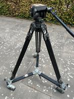 Manfrotto videostatief met dolly, Gebruikt, 175 cm of meer, Met balhoofd, Ophalen of Verzenden