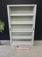 Nette hoge roldeurkast / stalen kantoorkast 120x47x195cm, Gebruikt, 100 tot 150 cm, Meerdere deuren, Ophalen of Verzenden