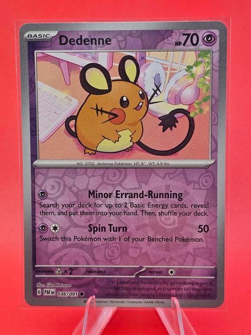 Dedenne 036/091 Reverse Holo, Hobby en Vrije tijd, Verzamelkaartspellen | Pokémon, Zo goed als nieuw, Losse kaart, Ophalen