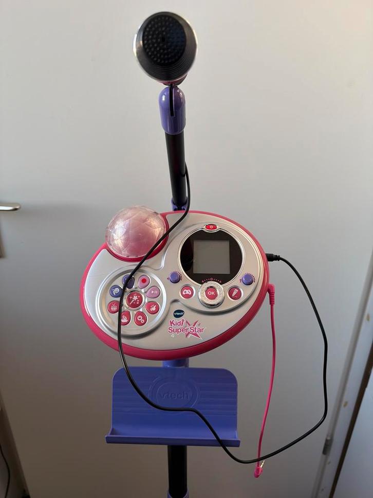 Vtech Kidi SuperStar Karaoke Microfoon, Muziek en Instrumenten, Microfoons, Zo goed als nieuw, Zangmicrofoon, Ophalen