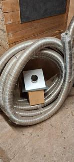 Nieuwe Flexibele RVS Kachelpijp 80mm x 15m, Huis en Inrichting, Kachels, Ophalen, Nieuw