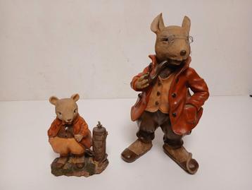 Mr. Ratty wind in de wilgen 33cm + muis figuur beschikbaar voor biedingen